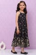 Blue Art Silk Flared Printed Top image number 3