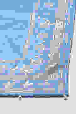 Blue LIVA Straight Kurta Palazzo Suit Set image number 3