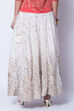 Off White Gold Metallic Print Skirt image number 4