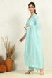 Pink Lace Design Unstitched Suit Set image number 2
