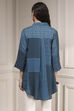 Blue Printed Straight Shirt image number 3