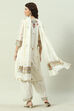 Ivory Cotton Silk Salwar Kurta Salwar Suit Set image number 4