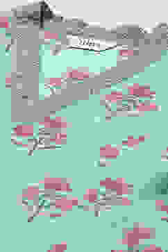 Turquoise Cotton A-Line Kurta Palazzo Suit Set image number 1