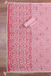 Blue Cotton Unstitched Suit Set image number 2