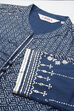 Navy Cotton Fusion Wear Dress image number 1