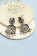 Oxidised Mint Brass Earrings image number 2