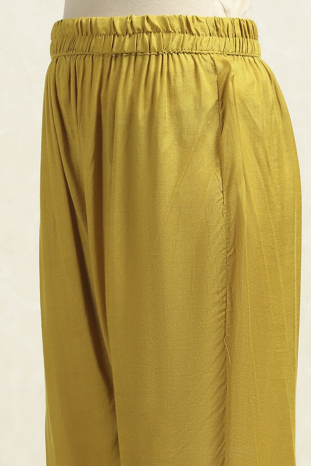 Lime Viscose Blend Embroidered Unstitched Suit Set image number 3