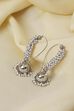 Silver Textured Earrings image number 0