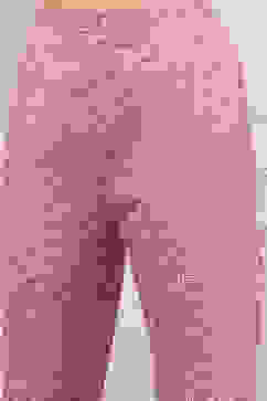 Pink Cotton Screen Print Unstitched Suit Set image number 3