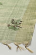 Earthy Yellow Chanderi Unstitched Suit set image number 4
