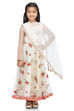 Beige Front Open Viscose Suit Set image number 0