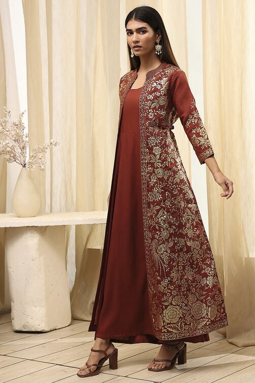 Cherry Polyester  Dress image number 3
