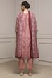 Pink Chanderi Blend Printed Embroidered Unstitched Suit Set image number 5