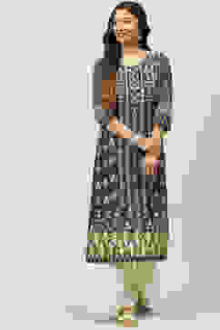 Indigo Straight Kurta image number 0