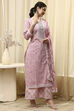 Grey Cotton Printed Unstitched Suit Set image number 6