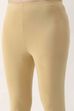 Maroon Cotton Lycra Solid Fitted Cropped Leggings image number 1