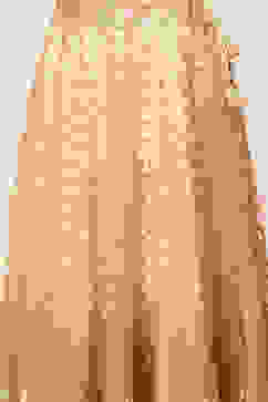 Beige Embroidered Peplum Lehenga Set image number 2