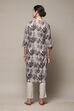 Brick Cotton Straight Kurta Pants Set image number 4