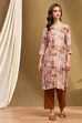 Ecru Rayon Straight Kurta image number 5