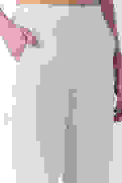 Off White Cotton Narrow Pants image number 1