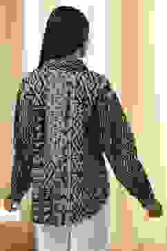 Black Cotton Printed Straight Shirt image number 3