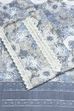 Grey Cotton Printed Unstitched Suit Set image number 1