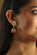 Gold Stone Earrings image number 3