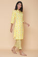 Cream Rayon Straight Kurta Pants Set image number 3