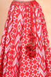 Red Polyester Lehenga Set image number 2