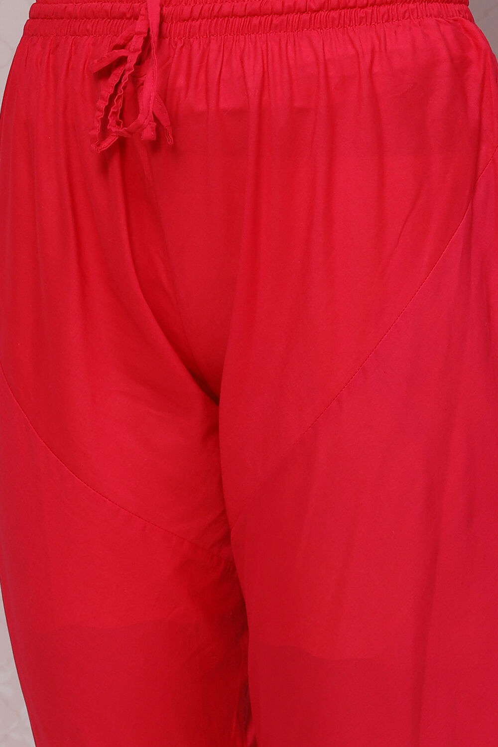 Fuchsia Cotton Anarkali Kurta Churidar Suit Set image number 3