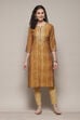 Wine Poly Viscose Straight Printed Kurta image number 3