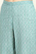 Rama Green Cotton Screen Print Unstitched Suit Set image number 3