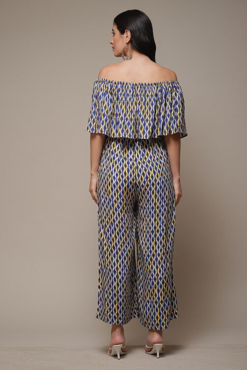 Pink LIVA Printed Jumpsuit image number 2