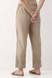 Blush Pink Cotton Straight Pant image number 5