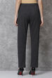 Navy Straight Cotton Pants image number 5