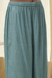 Blue Floral Straight Kurta Set image number 2