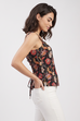 Black Cotton Straight Top image number 4