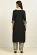 Maroon Cotton Handloom Unstitched Suit Set image number 5