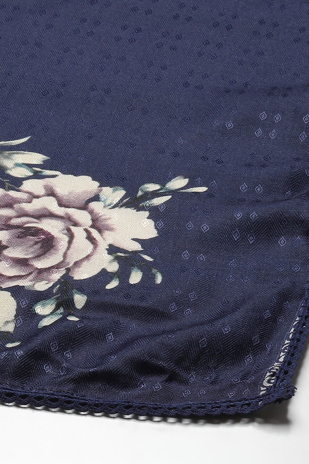 Indigo Viscose Straight Kurta Pants Suit Set image number 3