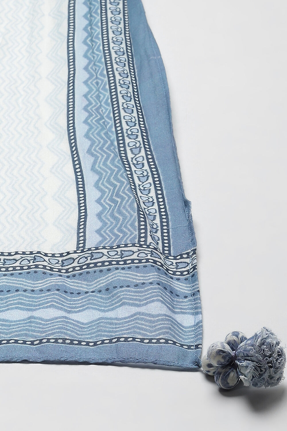 Indigo Cotton Straight Kurta Regular Pant Suit Set image number 2