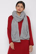 Light Grey Woolen Embroidred Stole image number 0