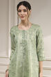 Pink Cotton Printed Unstitched Suit Set image number 2