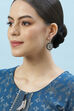 Oxidised Black Brass Earrings image number 3