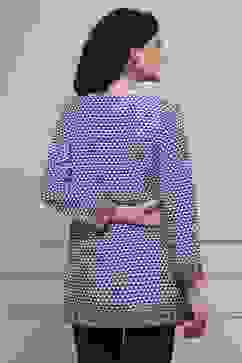 Blue Art Silk Printed Straight Short Kurta image number 3