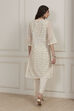 White Poly Chanderi Straight Suit Set image number 4