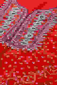 Red Polyester Straight Suit Set image number 1