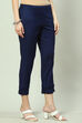 Grey Cotton Flax Pants image number 3