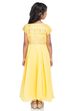 Yellow Cotton Anarkali Suit image number 3