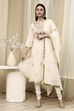 Mehendi Green Poly Chanderi Straight Suit Set image number 6