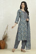 Maroon Cotton Printed Embroidered Unstitched Suit Set image number 6